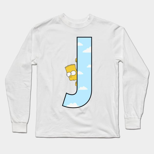 Simpsons letter Long Sleeve T-Shirt by ZoeBaruch